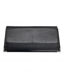 Cartier（カルティエ）の古着「長財布/マストライン」｜ブラック