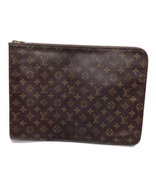 LOUIS VUITTON（ルイ ヴィトン）LOUIS VUITTON (ルイ ヴィトン) クラッチバッグ ブラウンの古着・服飾アイテム