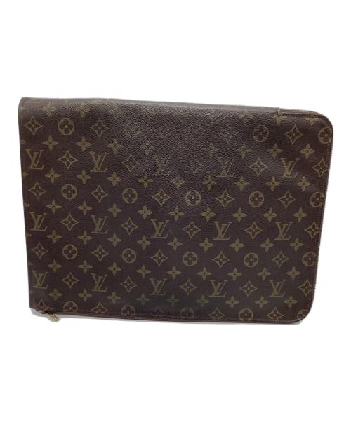 LOUIS VUITTON（ルイ ヴィトン）LOUIS VUITTON (ルイ ヴィトン) クラッチバッグ/モノグラム ポッシュ・ドキュマン ブラウンの古着・服飾アイテム