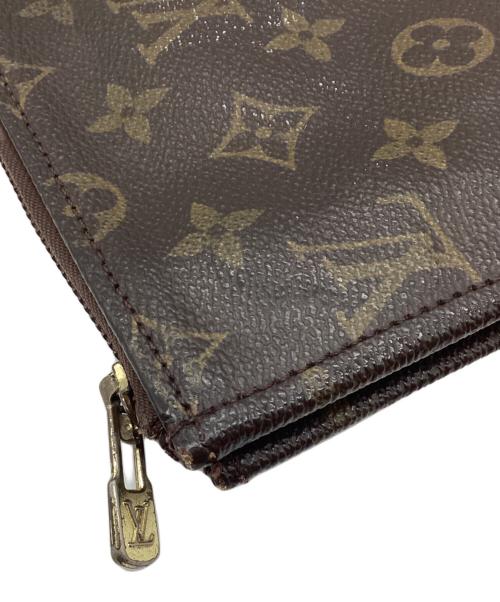 LOUIS VUITTON（ルイ ヴィトン）LOUIS VUITTON (ルイ ヴィトン) クラッチバッグ/モノグラム ポッシュ・ドキュマン ブラウンの古着・服飾アイテム