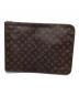 LOUIS VUITTON（ルイ ヴィトン）の古着「クラッチバッグ/モノグラム ポッシュ・ドキュマン」｜ブラウン
