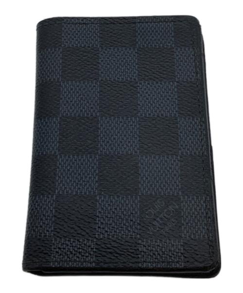 LOUIS VUITTON（ルイ ヴィトン）LOUIS VUITTON (ルイ ヴィトン) カードケース/ダミエ・カードケース オーガナイザー・ドゥ・ポッシュ ブラック×グレーの古着・服飾アイテム