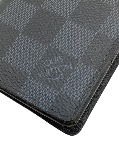 LOUIS VUITTON（ルイ ヴィトン）LOUIS VUITTON (ルイ ヴィトン) カードケース/ダミエ・カードケース オーガナイザー・ドゥ・ポッシュ ブラック×グレーの古着・服飾アイテム