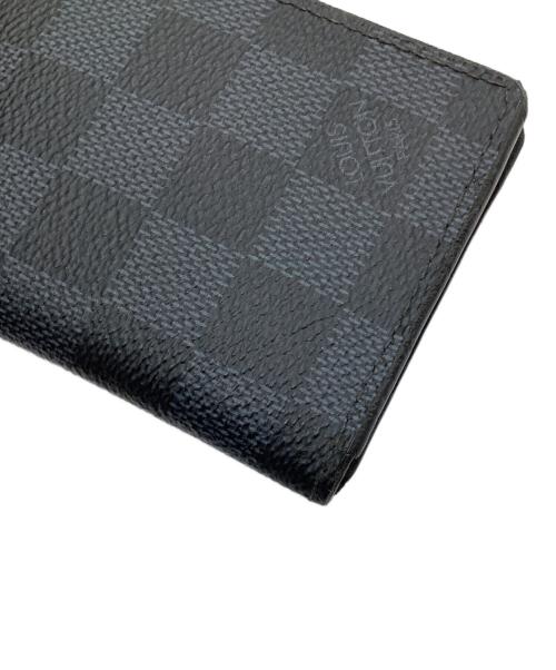 LOUIS VUITTON（ルイ ヴィトン）LOUIS VUITTON (ルイ ヴィトン) カードケース/ダミエ・カードケース オーガナイザー・ドゥ・ポッシュ ブラック×グレーの古着・服飾アイテム