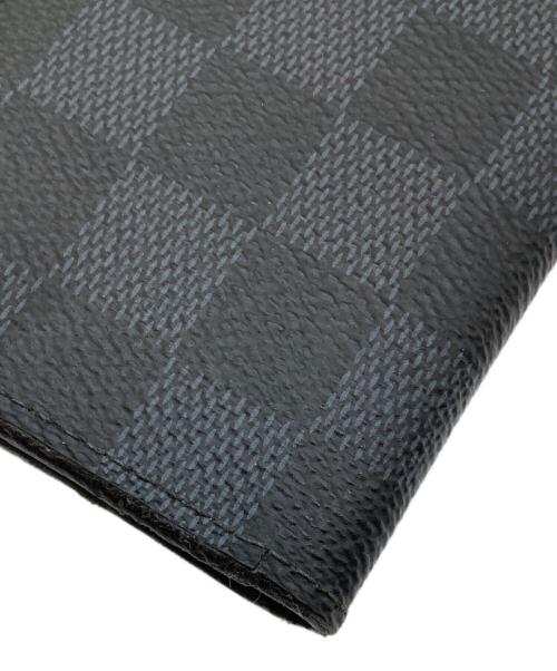 LOUIS VUITTON（ルイ ヴィトン）LOUIS VUITTON (ルイ ヴィトン) カードケース/ダミエ・カードケース オーガナイザー・ドゥ・ポッシュ ブラック×グレーの古着・服飾アイテム