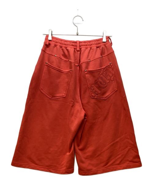 HUF（ハフ）HUF (ハフ) スウェットハーフパンツ レッド サイズ:Mの古着・服飾アイテム