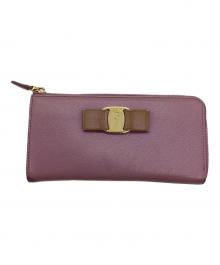 Salvatore Ferragamo（サルヴァトーレ フェラガモ）の古着「長財布」｜ピンク