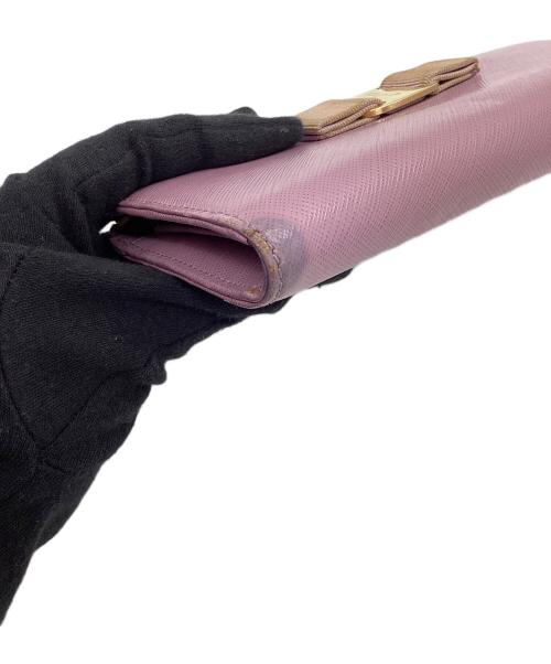 Salvatore Ferragamo（サルヴァトーレ フェラガモ）Salvatore Ferragamo (サルヴァトーレ フェラガモ) 長財布 ピンクの古着・服飾アイテム