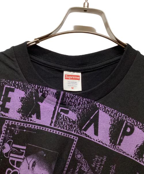SUPREME（シュプリーム）SUPREME (シュプリーム) 半袖カットソー ブラック×パープル サイズ:Mの古着・服飾アイテム