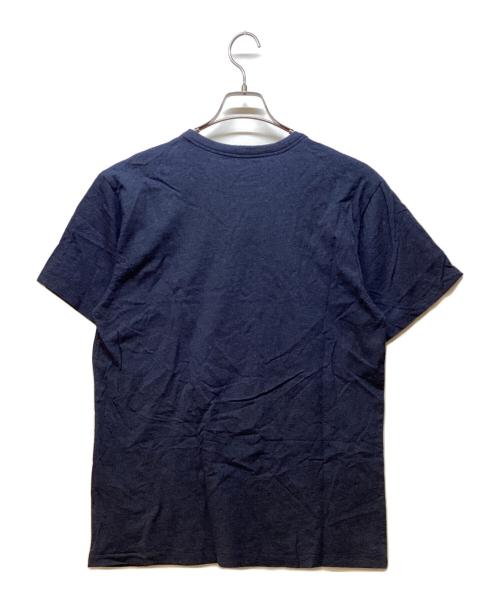 maison kitsune（メゾンキツネ）maison kitsune (メゾンキツネ) 半袖カットソー ネイビー サイズ:Lの古着・服飾アイテム