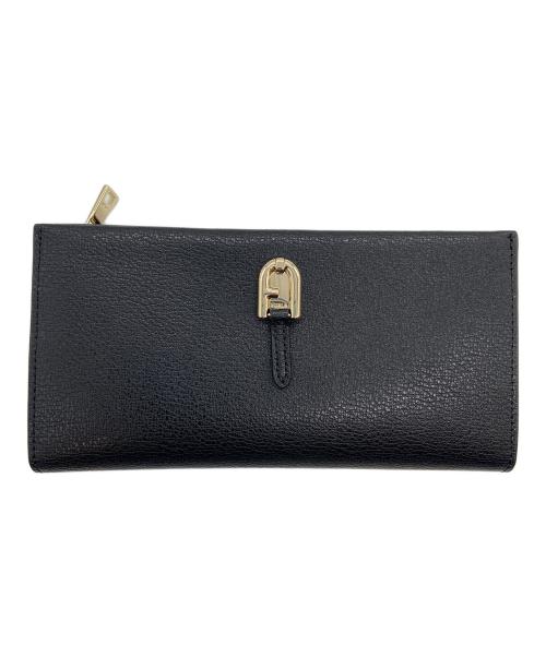 FURLA（フルラ）FURLA (フルラ) 長財布/PALAZZO CONTINENTAL WALLET ブラックの古着・服飾アイテム