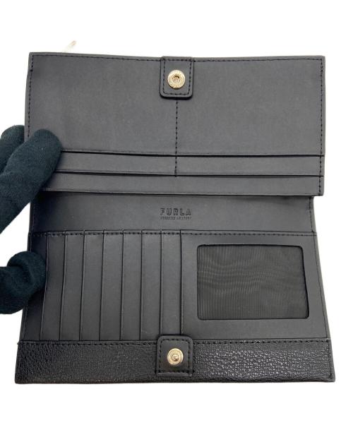 FURLA（フルラ）FURLA (フルラ) 長財布/PALAZZO CONTINENTAL WALLET ブラックの古着・服飾アイテム