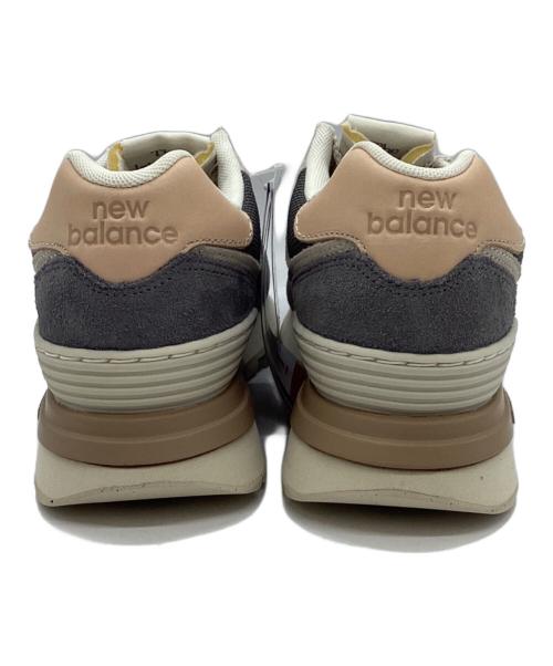 NEW BALANCE（ニューバランス）NEW BALANCE (ニューバランス) スニーカー 574 グレー×ホワイト サイズ:24cmの古着・服飾アイテム