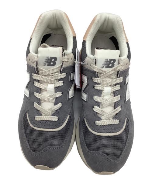 NEW BALANCE（ニューバランス）NEW BALANCE (ニューバランス) スニーカー 574 グレー×ホワイト サイズ:24cmの古着・服飾アイテム