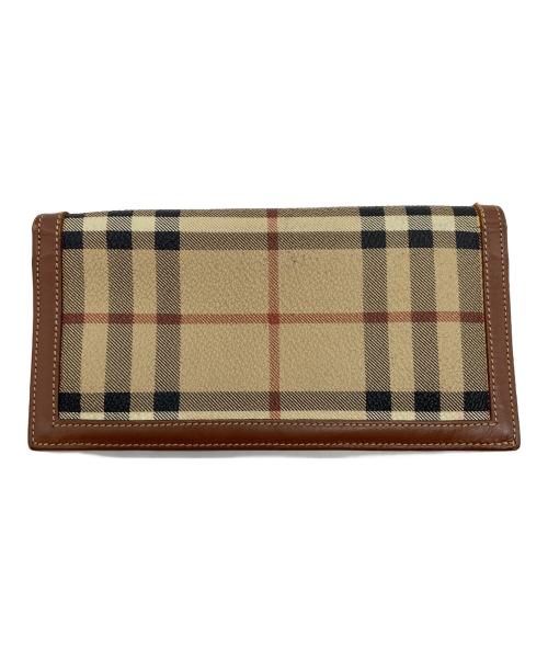 Burberry's（バーバリー）Burberry's (バーバリー) 長財布 ベージュ×ブラウンの古着・服飾アイテム