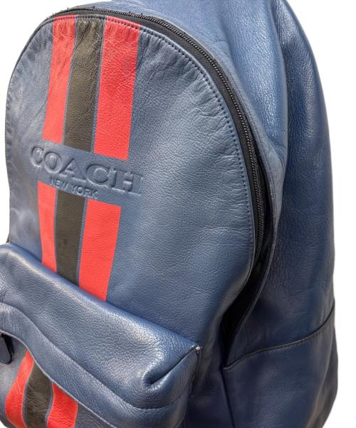 COACH（コーチ）COACH (コーチ) リュック ブルー×レッド×ブラックの古着・服飾アイテム