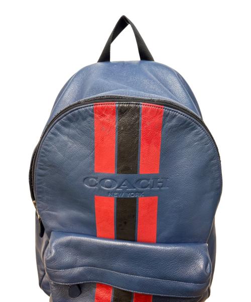 COACH（コーチ）COACH (コーチ) リュック ブルー×レッド×ブラックの古着・服飾アイテム