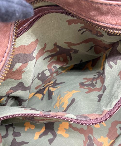 DIESEL（ディーゼル）DIESEL (ディーゼル) ボストンバッグ カーキ×ブラウンの古着・服飾アイテム