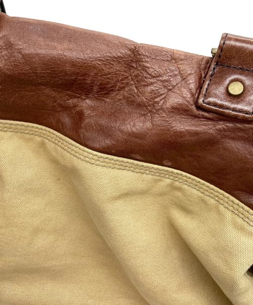 DIESEL（ディーゼル）DIESEL (ディーゼル) ボストンバッグ カーキ×ブラウンの古着・服飾アイテム