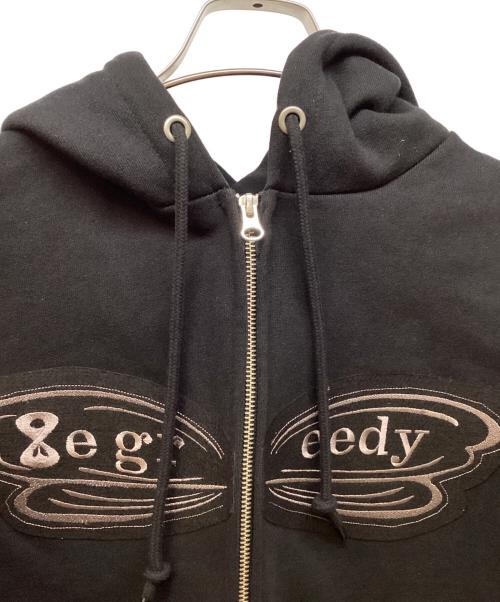 8e greedy（ビーグリーディー）8e greedy (ビーグリーディー) ジップパーカー ブラック サイズ:Lの古着・服飾アイテム