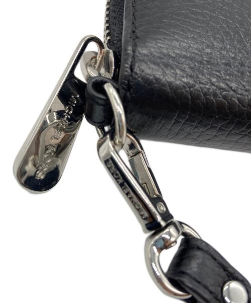 MICHAEL KORS（マイケル・コース）MICHAEL KORS (マイケル・コース) ラウンドファスナー財布 ブラックの古着・服飾アイテム