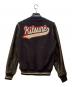 maison kitsune (メゾンキツネ) レザースリーブスタジャン ブラック サイズ:S：13000円