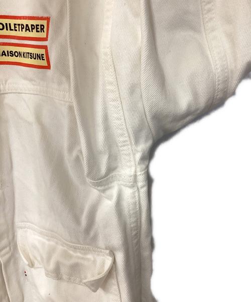 maison kitsune（メゾンキツネ）maison kitsune (メゾンキツネ) Toiletpaper (Toiletpaper) デニムジャケット ホワイト サイズ:Mの古着・服飾アイテム