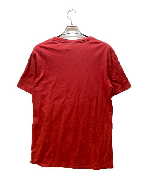 Maison Margiela（メゾンマルジェラ）Maison Margiela (メゾンマルジェラ) 半袖カットソー レッド サイズ:48の古着・服飾アイテム