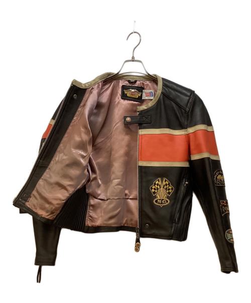 HARLEY-DAVIDSON（ハーレーダビッドソン）HARLEY-DAVIDSON (ハーレーダビッドソン) レザージャケット ブラック サイズ:Mの古着・服飾アイテム
