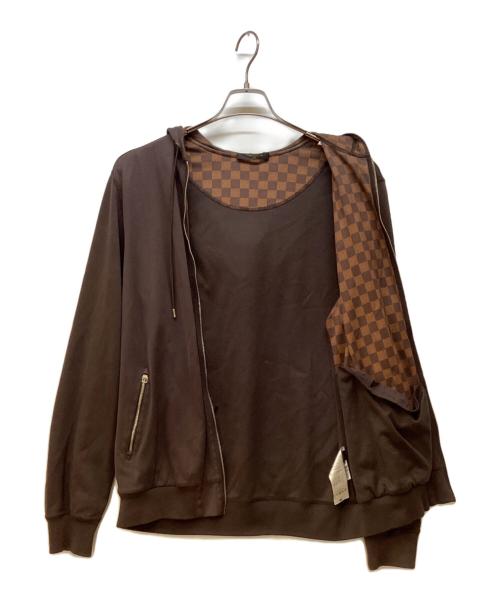 LOUIS VUITTON（ルイ ヴィトン）LOUIS VUITTON (ルイ ヴィトン) ジップパーカー ブラウン サイズ:Mの古着・服飾アイテム