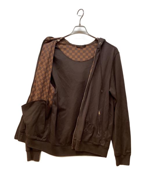 LOUIS VUITTON（ルイ ヴィトン）LOUIS VUITTON (ルイ ヴィトン) ジップパーカー ブラウン サイズ:Mの古着・服飾アイテム