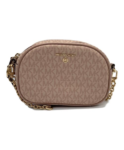 MICHAEL KORS（マイケル・コース）MICHAEL KORS (マイケル・コース) チェーンショルダーバッグ ピンクの古着・服飾アイテム