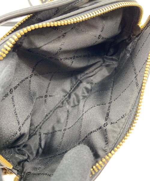 MICHAEL KORS（マイケル・コース）MICHAEL KORS (マイケル・コース) チェーンショルダーバッグ ブラック×ブラウンの古着・服飾アイテム