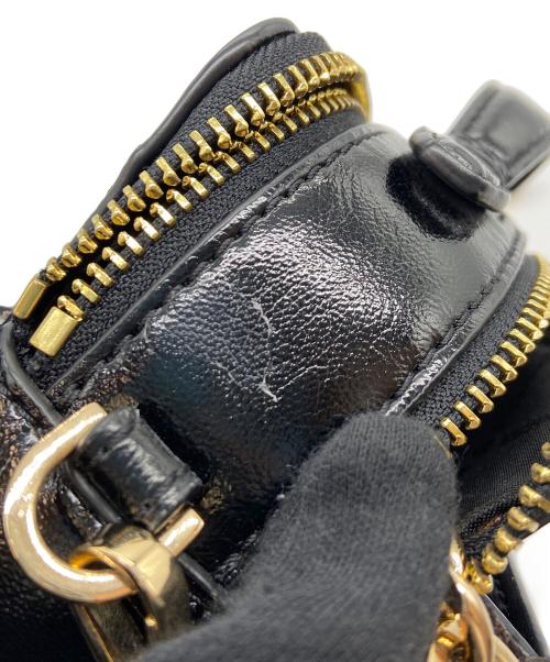 MICHAEL KORS（マイケル・コース）MICHAEL KORS (マイケル・コース) チェーンショルダーバッグ ブラック×ブラウンの古着・服飾アイテム