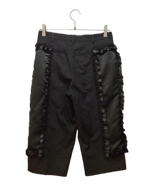 COMME des GARCONS（コムデギャルソン）COMME des GARCONS (コムデギャルソン) サイドフリルパンツ ブラック サイズ:Sの古着・服飾アイテム