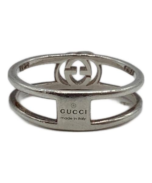 GUCCI（グッチ）GUCCI (グッチ) インターロッキングG/スリムオープンバンドリング サイズ:16号の古着・服飾アイテム