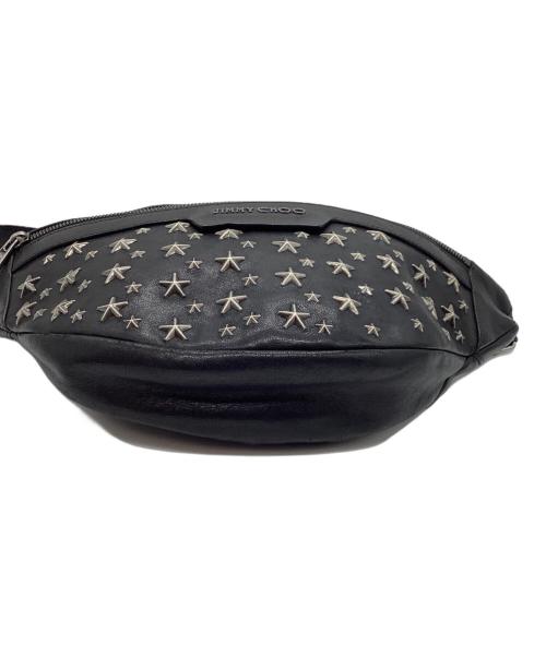 JIMMY CHOO（ジミーチュウ）JIMMY CHOO (ジミーチュウ) ウエストバッグ ブラックの古着・服飾アイテム