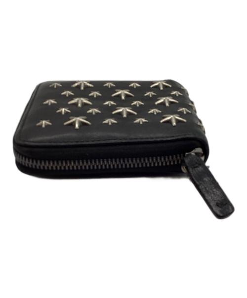 JIMMY CHOO（ジミーチュウ）JIMMY CHOO (ジミーチュウ) 2つ折り財布 ブラックの古着・服飾アイテム