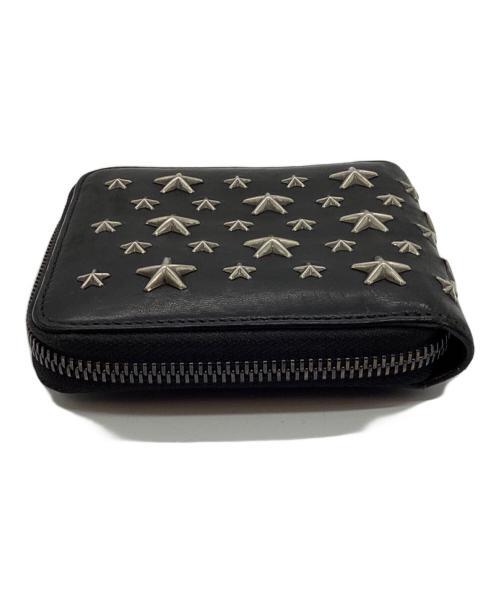 JIMMY CHOO（ジミーチュウ）JIMMY CHOO (ジミーチュウ) 2つ折り財布 ブラックの古着・服飾アイテム