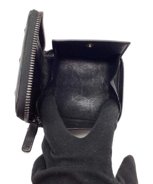JIMMY CHOO（ジミーチュウ）JIMMY CHOO (ジミーチュウ) 2つ折り財布 ブラックの古着・服飾アイテム