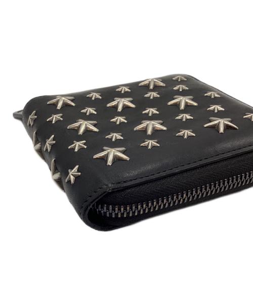 JIMMY CHOO（ジミーチュウ）JIMMY CHOO (ジミーチュウ) 2つ折り財布 ブラックの古着・服飾アイテム