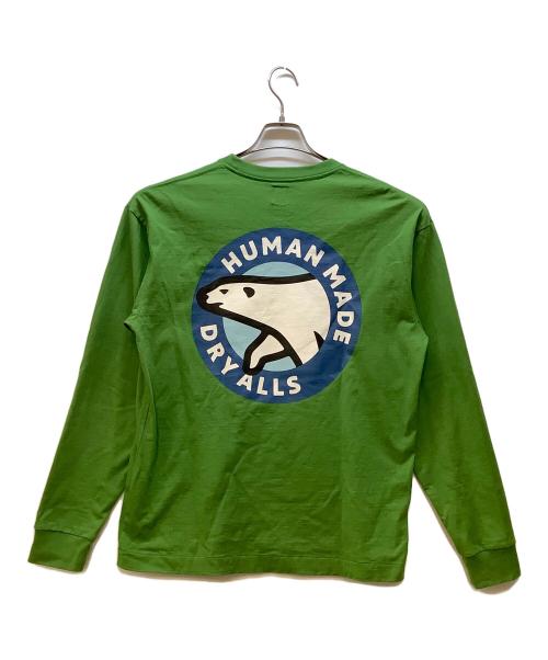 HUMAN MADE（ヒューマンメイド）HUMAN MADE (ヒューマンメイド) 長袖カットソー/Polar Bear T Shirt グリーン サイズ:Lの古着・服飾アイテム