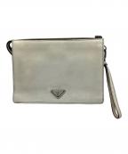 PRADAプラダ）の古着「セカンドバッグ」｜ホワイト