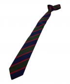 GUCCIグッチ）の古着「ネクタイ」｜ネイビー×グリーン×レッド