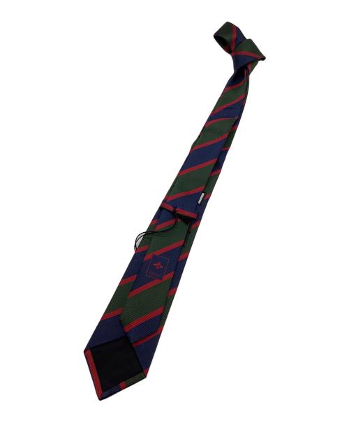 GUCCI（グッチ）GUCCI (グッチ) ネクタイ ネイビー×グリーン×レッド サイズ:不明の古着・服飾アイテム