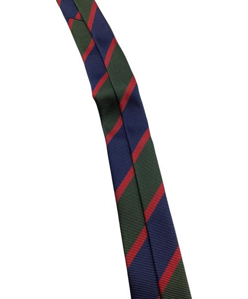 GUCCI（グッチ）GUCCI (グッチ) ネクタイ ネイビー×グリーン×レッド サイズ:不明の古着・服飾アイテム