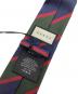 中古・古着 GUCCI (グッチ) ネクタイ ネイビー×グリーン×レッド サイズ:不明：8000円