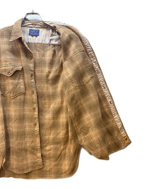 PENDLETON（ペンドルトン）PENDLETON (ペンドルトン) 長袖ウールシャツ ベージュ サイズ:16-1/2の古着・服飾アイテム