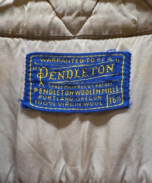 PENDLETON（ペンドルトン）PENDLETON (ペンドルトン) 長袖ウールシャツ ベージュ サイズ:16-1/2の古着・服飾アイテム