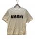 MARNI（マルニ）の古着「半袖カットソー/レタリングプリント オーバーサイズTシャツ」｜ホワイト×ブラック